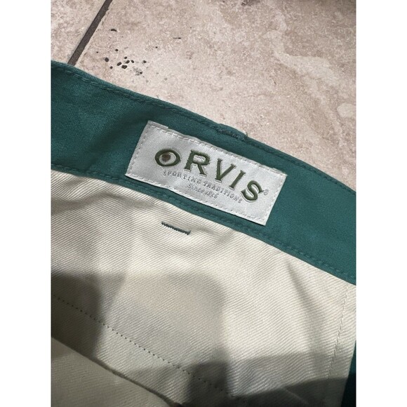 Vintage Orvis Pants Mens 38X30 Green Lightweight Nextec Windproof Fishing Hiking - Picture 6 of 10